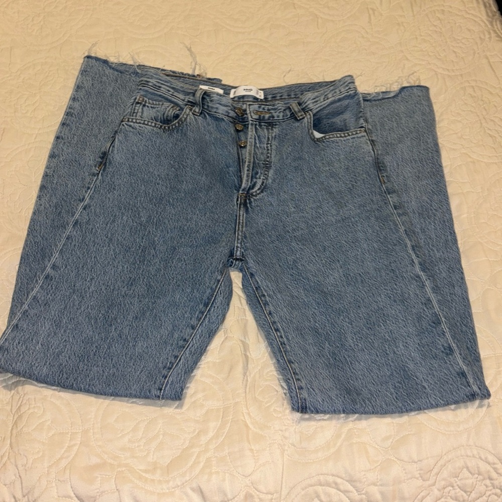 COPY - Mango Womens Jeans Raw Hem Nora  sz 4
